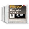 imageFiltrete 14x14x1 AC Furnace Air Filter MERV 5 MPR 300 Capture Unwanted Particles 3Month Pleated 1Inch Electrostatic Air Cleaning Filter 6Pack Actual Size1381x1381x081 in12 x 12 x 1