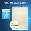 imageFiltrete 16x30x1 AC Furnace Air Filter MPR 700 MERV 8 Tough on Pollen Easy on Airflow 3Month Pleated 1Inch Electrostatic Air Cleaning Filter 4Pack Actual Size 1581 x 2981 x 081 in