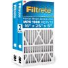imageFiltrete 16x25x5 AC Furnace Air Filter MERV 13 MPR 1900 Fits TrionAirBear CERTIFIED Asthma ampamp Allergy Friendly Premium Allergen Bacteria ampamp Virus 2Pack Actual Size 1575 x 2413 x 488 in