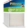 imageFiltrete 14x20x1 AC Furnace Air Filter MPR 700 MERV 8 Tough on Pollen Easy on Airflow 3Month Pleated 1Inch Electrostatic Air Cleaning Filter 6Pack Actual Size 1368 x 1968 x 078 in