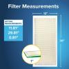 imageFiltrete 12x30x1 AC Furnace Air Filter MPR 700 MERV 8 Tough on Pollen Easy on Airflow 3Month Pleated 1Inch Electrostatic Air Cleaning Filter 6Pack Actual Size 1181 x 2981 x 081 in