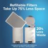 imageFiltrete 16x25x4 Refillable Air Filter replacement MPR 1550 MERV 12 Allergen Bacteria ampamp Virus 2 Pack use with reusable air filter frame of Filtrete Refillable Air Filter Kit for HVAC Furnace
