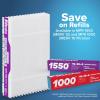 imageFiltrete 16x25x4 Refillable Air Filter replacement MPR 1550 MERV 12 Allergen Bacteria ampamp Virus 2 Pack use with reusable air filter frame of Filtrete Refillable Air Filter Kit for HVAC Furnace