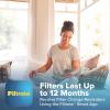imageFiltrete 20x25x4 Refillable Air Filter Starter Kit MPR 1550 MERV 12 1 Reusable Air Filter Frame ampamp 2 Air Filters Fits Honeywell ampamp Lenox Allergen Bacteria ampamp Virus Actual size 1988 x 2462 x 425