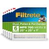 imageFiltrete 25x25x1 AC Furnace Air Filter MPR 700 MERV 8 Tough on Pollen Easy on Airflow 3Month Pleated 1Inch Electrostatic Air Cleaning Filter 6Pack Actual Size 2481 x 2481 x 081 in