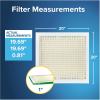 imageFiltrete 20x30x1 AC Furnace Air Filter MPR 700 MERV 8 Tough on Pollen Easy on Airflow 3Month Pleated 1Inch Electrostatic Air Cleaning Filter 12Pack Actual Size 1988 x 2988 x 081 in20x20x1