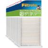 imageFiltrete 20x30x1 AC Furnace Air Filter MPR 700 MERV 8 Tough on Pollen Easy on Airflow 3Month Pleated 1Inch Electrostatic Air Cleaning Filter 12Pack Actual Size 1988 x 2988 x 081 in12x24x1
