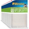 imageFiltrete 20x30x1 AC Furnace Air Filter MPR 700 MERV 8 Tough on Pollen Easy on Airflow 3Month Pleated 1Inch Electrostatic Air Cleaning Filter 12Pack Actual Size 1988 x 2988 x 081 in14x20x1