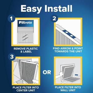 imageFiltrete 20x30x1 AC Furnace Air Filter MERV 14 MPR 2500 Premium Ultra Fine Particle 3Month Pleated 1Inch Electrostatic Air Cleaning Filter 2Pack