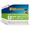 imageFiltrete 18x24x1 AC Furnace Air Filter MPR 700 MERV 8 Tough on Pollen Easy on Airflow 3Month Pleated 1Inch Electrostatic Air Cleaning Filter 6Pack Actual Size 1781 x 2381 x 081 in10x10x1