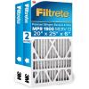 imageFiltrete 16x25x5 SlimFit AC Furnace Air Filter MERV 13 MPR 1900 Premium Allergen Bacteria ampamp Virus Electrostatic Air Cleaning Filter 2Pack Actual Size 1563x2474x431 in20x25x6
