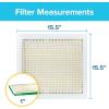imageFiltrete 175x235x1 AC Furnace Air Filter MPR 700 MERV 8 Tough on Pollen Easy on Airflow 3Month Pleated 1Inch Electrostatic Air Cleaning Filter 4Pack Actual Size 1719 x 2319 x 081 in155x155x1