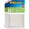 imageFiltrete 175x235x1 AC Furnace Air Filter MPR 700 MERV 8 Tough on Pollen Easy on Airflow 3Month Pleated 1Inch Electrostatic Air Cleaning Filter 4Pack Actual Size 1719 x 2319 x 081 in20x25x1