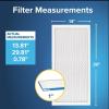 imageFiltrete 18x20x1 AC Furnace Air Filter MERV 13 MPR 1900 Premium Allergen Bacteria ampamp Virus Filter 3Month Pleated 1Inch Electrostatic Air Cleaning Filter 2Pack Actual Size 1781x1981x081 in14x30x1