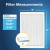 imageFiltrete 18x20x1 AC Furnace Air Filter MERV 13 MPR 1900 Premium Allergen Bacteria ampamp Virus Filter 3Month Pleated 1Inch Electrostatic Air Cleaning Filter 2Pack Actual Size 1781x1981x081 in18x20x1