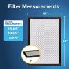 imageFiltrete 16x20x1 AC Furnace Air Filter MERV 14 MPR 2500 Premium Ultra Fine Particle 3Month Pleated 1Inch Electrostatic Air Cleaning Filter 2Pack Actual Size 1569 x 1969 x 081 in