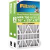 imageFiltrete 20x25x6 AC Furnace Air Filter MPR 700 MERV 8 Fits AprilAire ampamp SpaceGard Capture Dust Pollen ampamp Pet Dander Reduction 2Pack Actual Size 1975 x 2425 x 6 in16x25x5 SlimFit