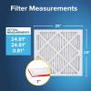 imageFiltrete 25x25x1 AC Furnace Air Filter MERV 11 MPR 1000 Micro Allergen Defense 3Month Pleated 1Inch Electrostatic Air Cleaning Filter 2 Pack Actual Size 24688 x 24688 x 0813 in