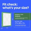 image:imageFiltrete 20x25x2 Air Filter MERV 8 MPR 700 Dust Pollen amp Pet Dander 3Month AC and Furnace Filters Cleaner Air Reliable Airflow 12 HVAC Filters Actual Size 195 x 245 x 175 in18x24x2