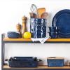 imageVicrays 2Piece Ceramic Kitchen Utensil Holder Butter Dish Keeper Container with Knife for Stove Top and Countertop