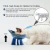 imageVicrays Ceramic Cat Bowl Set  Cat Food Feeding Bowls for Indoor Cats Whisker Friendly Cute Cat Dish Cat Plates Microwave Dishwasher Safe 2 Pack 11 oz 64 inch Blue