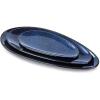 imagevicrays Large Oval Serving Platters 16quot14quot10quot Porcelain Serving Platters for Party BBQStackable Serving Trays Serving Plates for Appetizers Sushi Restaurant Dessert Set of 3 BlueBlue