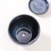imagevicrays Ceramic Plant Pots Indoor  65 Inch Planter Pot with Drainage Hole and Saucer for Succulent Orchid Flower Herbs Cactus  Ideal for Gardening Home Desktop Office Decor  RedBlue