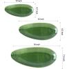 imagevicrays Large Oval Serving Platters 16quot14quot10quot Porcelain Serving Platters for Party BBQStackable Serving Trays Serving Plates for Appetizers Sushi Restaurant Dessert Set of 3 BlueGreen