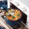 imageVicrays Casserole Dish with Lid  Ceramic Lasagna Pan Deep 2 Quart Round Baking Dishes Covered Bakeware for Oven Safe Serving Dish with Handles for Party Dinner Banquet Daily Use Blue