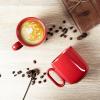 imagevicrays Ceramic Coffee Mug Set  18 Ounce Large Stoneware Mug for Men Women  Unique Glazed Porcelain Mugs with Handle for Coffee Latte Tea Milk Cocoa  Set of 4 BlueRed