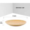 imagevicrays Ceramic Dessert Salad Plates 8 Inch Set of 6 Round Microwave Oven and Dishwasher Safe Scratch Resistant Porcelain Fluted Suitable for Snacks Appetizer Home Restaurant Cherry RedYellow