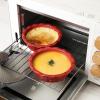 imagevicrays Ceramic Pie Pan for Baking  55 inch Small Pie Plates Deep Dish Round Pot Casserole Mini Serving Bowl Microwave Oven Safe for Dessert Apple Pie Cake Tart Pizza Set of 6  BlueRed