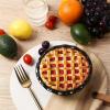 imagevicrays Ceramic Pie Pan for Baking  55 inch Small Pie Plates Deep Dish Round Pot Casserole Mini Serving Bowl Microwave Oven Safe for Dessert Apple Pie Cake Tart Pizza Set of 6  BlueBlack