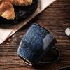 imagevicrays Coffee Mug Set 12 Ounce Ceramic Mug for Men Women Unique Glazed Mugs with Handle for Coffee Tea Milk Cocoa Cereal  Set of 6 BlackBlue