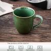 imagevicrays Coffee Mug Set 12 Ounce Ceramic Mug for Men Women Unique Glazed Mugs with Handle for Coffee Tea Milk Cocoa Cereal  Set of 6 BlackGreen