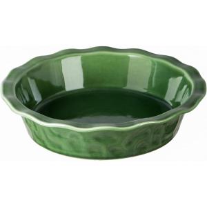 imagevicrays Ceramic Pie Pan for Baking  9 inch Pie Plate Round Fluted and Deep Pie Dish for Tart Pizza Apple Pie Quiche Pot Pies Cake  Reactive Glaze Starry BlueGreen