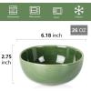 imageVicrays Ceramic 12 Pieces Dinnerware Set  Dinner Plates Salad Plates Cereal Bowls Set Service for 4  Scratch Resistant Microwave Oven Dishwasher Safe  BlueGreen