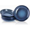 imagevicrays Salad Pasta Serving Bowls  Large Ceramic Wide Shallow Bowls Set 47 Ounces Big Dinner Plates Bowls Porcelain 10 Inch Low Flat Design Soup Bowl Microwave Dishwasher Safe GreenBlue