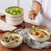imagevicrays 18Piece Kitchen Dinnerware Set Ceramic Dinner Plates Salad Plates Bowls Set Coffee Mug Set Dishwasher Safe Not Microwave or Oven Safe Scratch Resistant Party  White with Golden