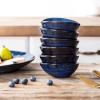 imagevicrays Ceramic Dipping Sauce Bowls  Small Charcuterie Dip Cups Cooking Prep Condiment Oil Dish Mini Tapas Plates for Soy Sushi Salsas Wasabi Appetizer Dessert  Set of 6 BlueBlue