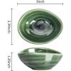 imagevicrays Ceramic Dipping Sauce Bowls  Small Charcuterie Dip Cups Cooking Prep Condiment Oil Dish Mini Tapas Plates for Soy Sushi Salsas Wasabi Appetizer Dessert  Set of 6 BlueGreen