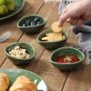 imagevicrays Ceramic Dipping Sauce Bowls  Small Charcuterie Dip Cups Cooking Prep Condiment Oil Dish Mini Tapas Plates for Soy Sushi Salsas Wasabi Appetizer Dessert  Set of 6 BlueGreen