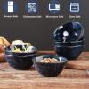 imagevicrays Ceramic Small Dessert Bowls Set  10 oz Set of 6 Microwave Oven and Dishwasher Safe for Rice Ice Cream Soup Snacks Cereal Chili Side Dishes etc Kitchen Bowls SetGreenBlue