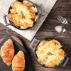 imagevicrays Ceramic Soup Bowls with Handles 24 Oz Porcelain Soup Crocks for French Onion Soup Cereal Beef Stew Chill Pasta Pot Pies Microwave and Oven Safe Set of 4 BlueBlue