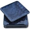 imagevicrays Ceramic Square Plates Set of 6  Porcelain 8 inch Dinner Plates for Salad Dessert Appetizer Bread  Microwave Oven and Dishwasher Safe  BlueBlue