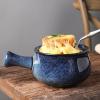 imagevicrays French Onion Soup Bowls With Handles 26 Ounce for Soup Chili Beef Stew Chip Resistant Dishwasher Microwave Safe Set of 4 BlueBlue