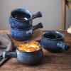 imagevicrays French Onion Soup Bowls With Handles 26 Ounce for Soup Chili Beef Stew Chip Resistant Dishwasher Microwave Safe Set of 4 BlueBlue