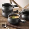 imagevicrays French Onion Soup Bowls With Handles 26 Ounce for Soup Chili Beef Stew Chip Resistant Dishwasher Microwave Safe Set of 4 BlueGray