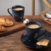 imagevicrays Ceramic Coffee Mug Set  18 Ounce Large Stoneware Mug for Men Women  Unique Glazed Porcelain Mugs with Handle for Coffee Latte Tea Milk Cocoa  Set of 4 GreenBlue