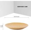 imagevicrays Ceramic Dinner Plates Set 105 Inch Set of 6 Round Microwave Oven Dishwasher Safe Porcelain Fluted Suitable for Steak Pasta Pizza Home Party Restaurant YellowYellow